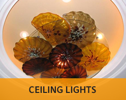 Unique, handcrafted ceiling lights